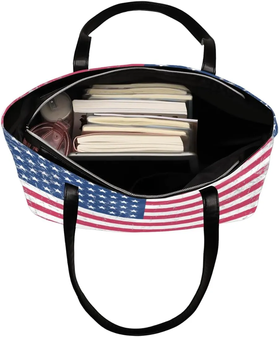 Leather Tote Bag for Women Fashion Shoulder Bag Purses and Handbags Large Capacity Satchel Bags for Work Travel