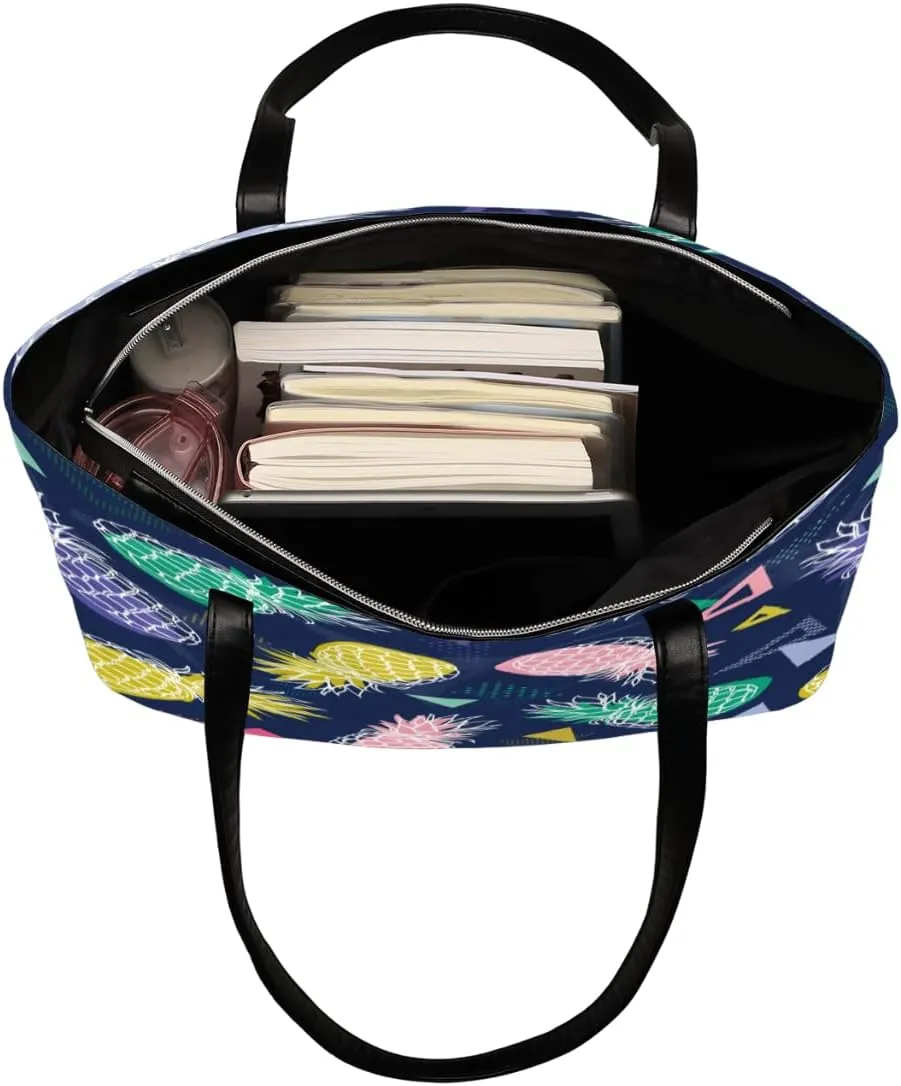 Leather Tote Bag for Women Fashion Shoulder Bag Purses and Handbags Large Capacity Satchel Bags for Work Travel