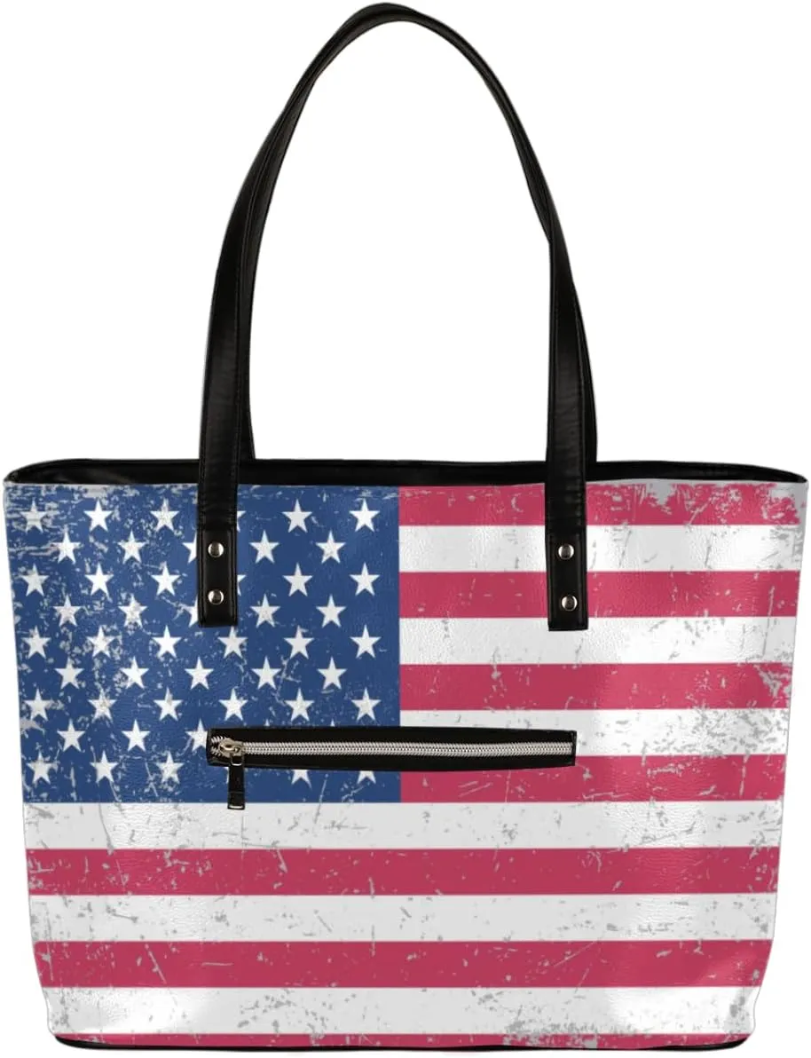 Leather Tote Bag for Women Fashion Shoulder Bag Purses and Handbags Large Capacity Satchel Bags for Work Travel