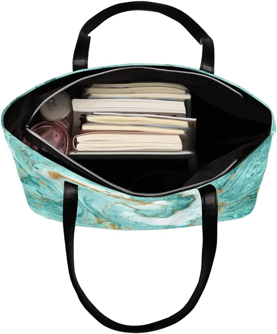 Leather Tote Bag for Women Fashion Shoulder Bag Purses and Handbags Large Capacity Satchel Bags for Work Travel
