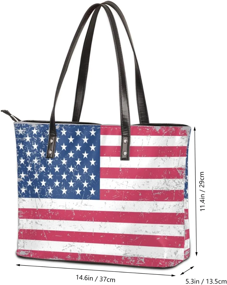 Leather Tote Bag for Women Fashion Shoulder Bag Purses and Handbags Large Capacity Satchel Bags for Work Travel