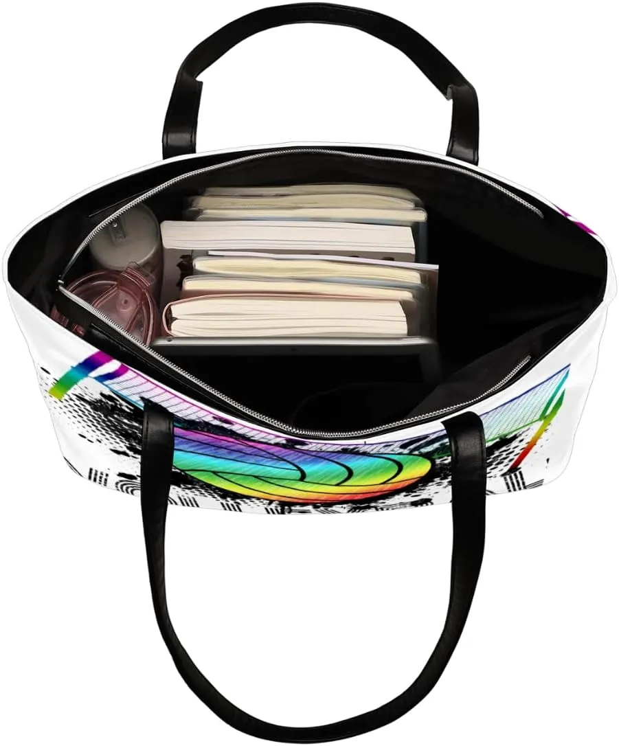 Leather Tote Bag for Women Fashion Shoulder Bag Purses and Handbags Large Capacity Satchel Bags for Work Travel