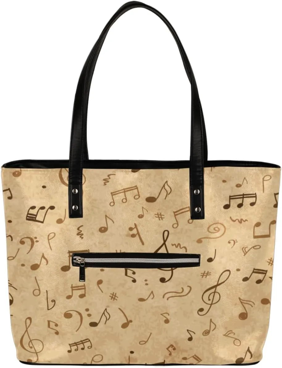 Leather Tote Bag for Women Fashion Shoulder Bag Purses and Handbags Large Capacity Satchel Bags for Work Travel