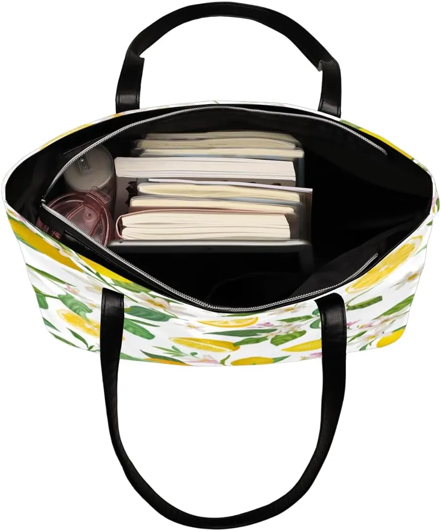 Leather Tote Bag for Women Fashion Shoulder Bag Purses and Handbags Large Capacity Satchel Bags for Work Travel