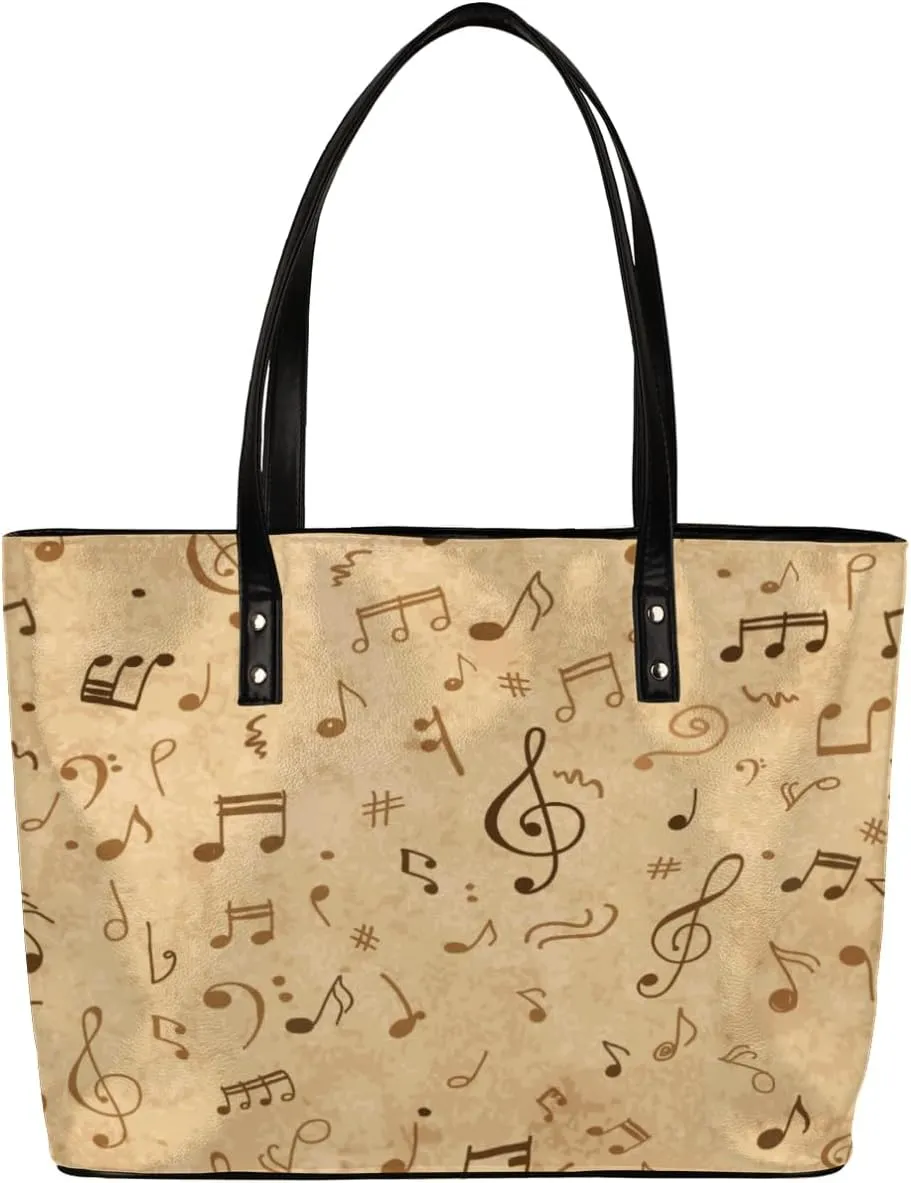 Leather Tote Bag for Women Fashion Shoulder Bag Purses and Handbags Large Capacity Satchel Bags for Work Travel