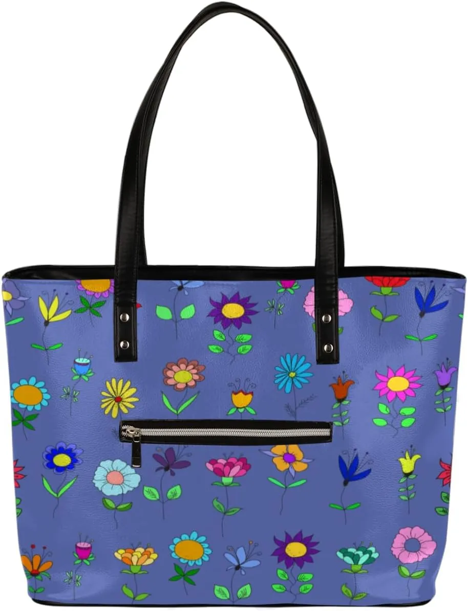Leather Tote Bag for Women Fashion Shoulder Bag Purses and Handbags Large Capacity Satchel Bags for Work Travel