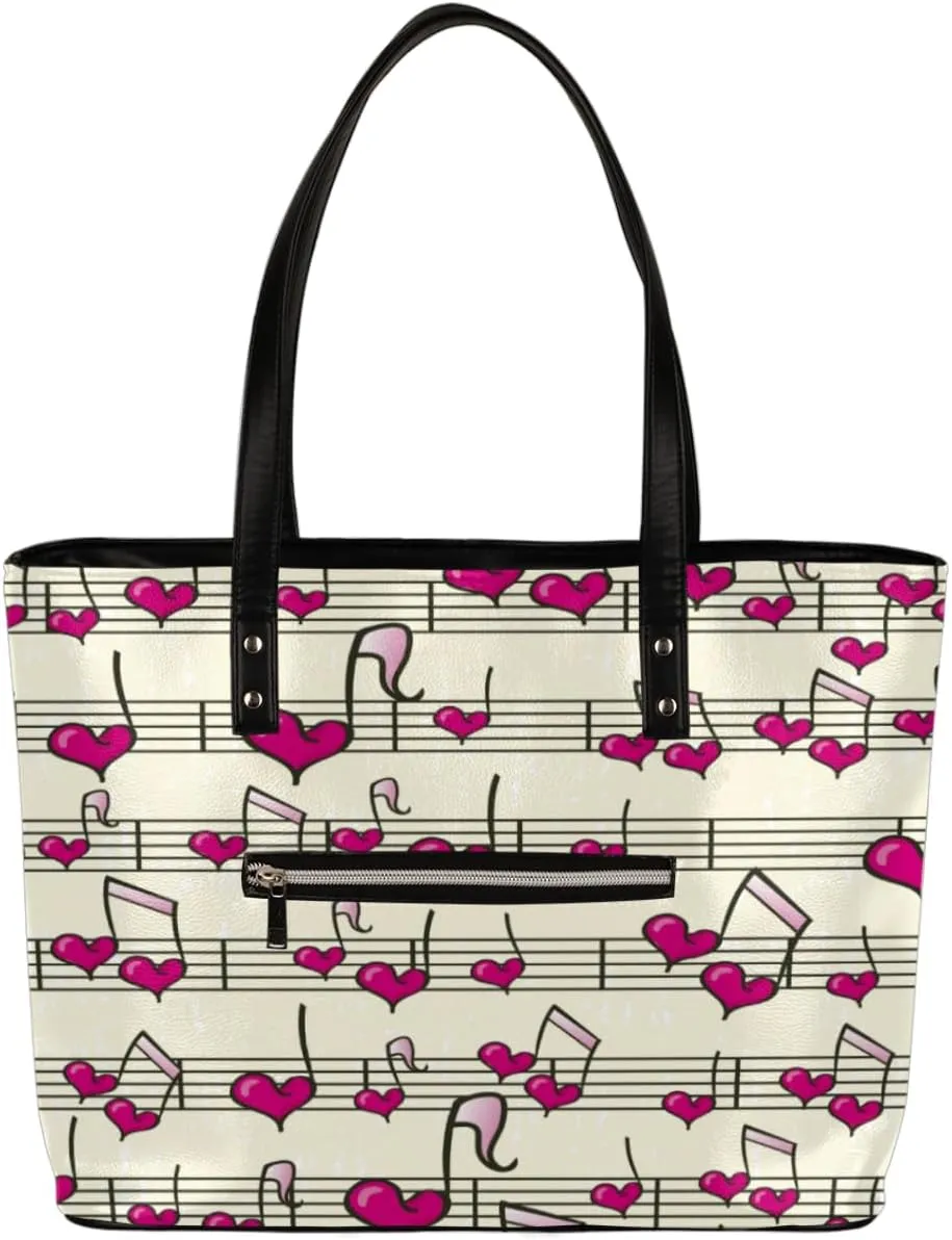 Leather Tote Bag for Women Fashion Shoulder Bag Purses and Handbags Large Capacity Satchel Bags for Work Travel