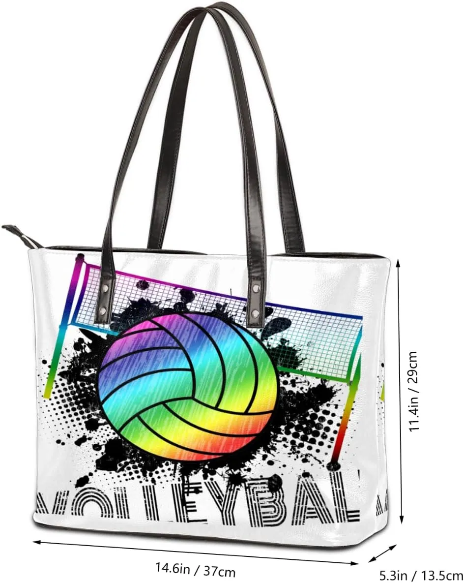 Leather Tote Bag for Women Fashion Shoulder Bag Purses and Handbags Large Capacity Satchel Bags for Work Travel