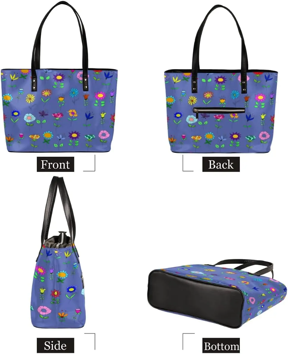 Leather Tote Bag for Women Fashion Shoulder Bag Purses and Handbags Large Capacity Satchel Bags for Work Travel