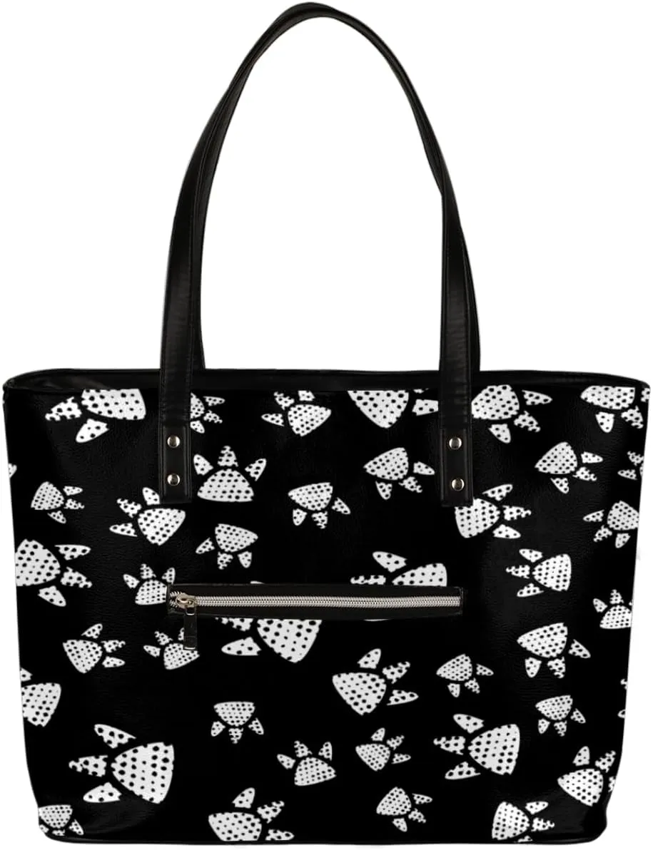 Leather Tote Bag for Women Fashion Shoulder Bag Purses and Handbags Large Capacity Satchel Bags for Work Travel