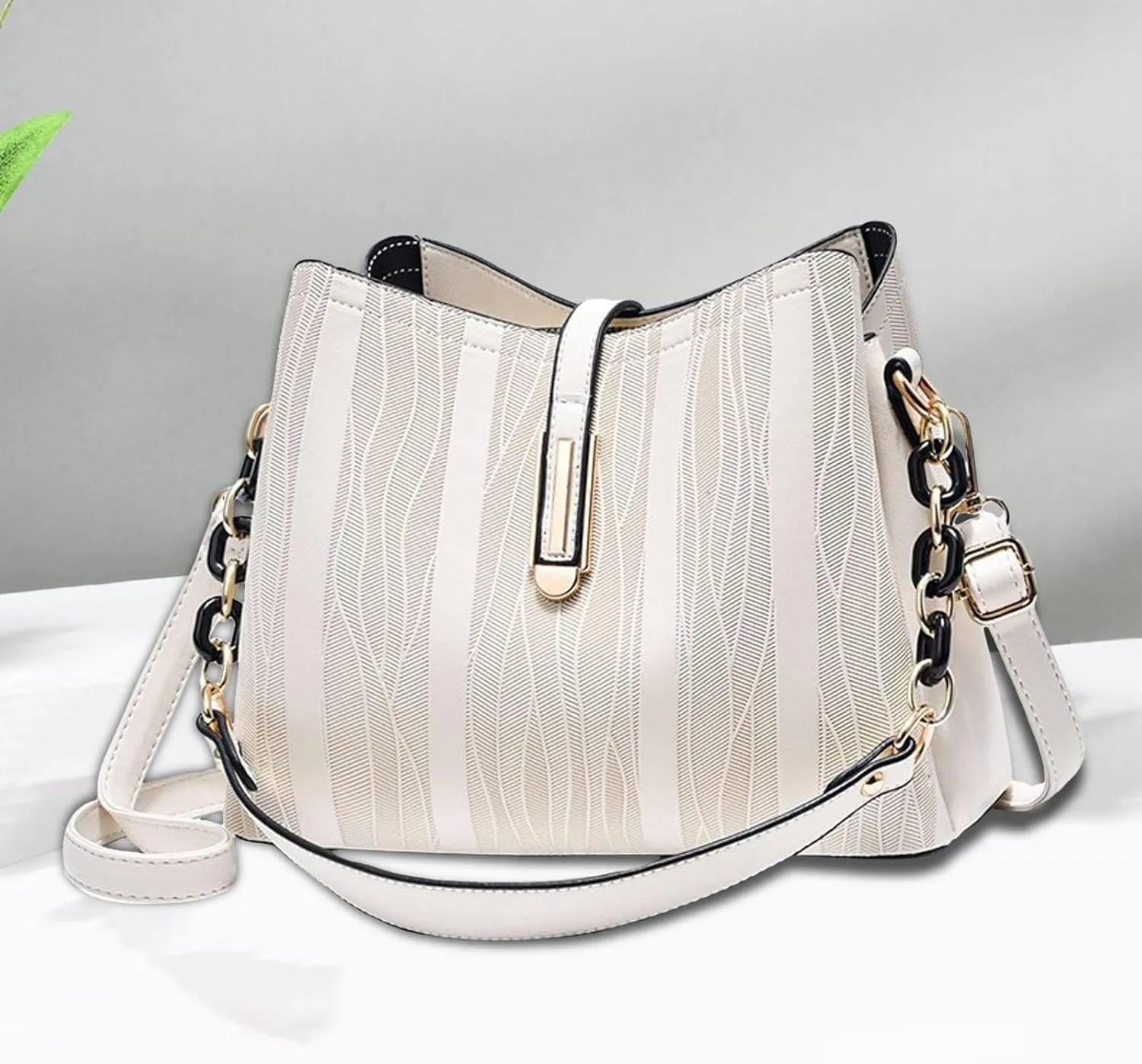 Lightweight Puffy Tote Bag with Compartments Women's Fashionable And Versatile Trendy Large Capacity Soft Leather