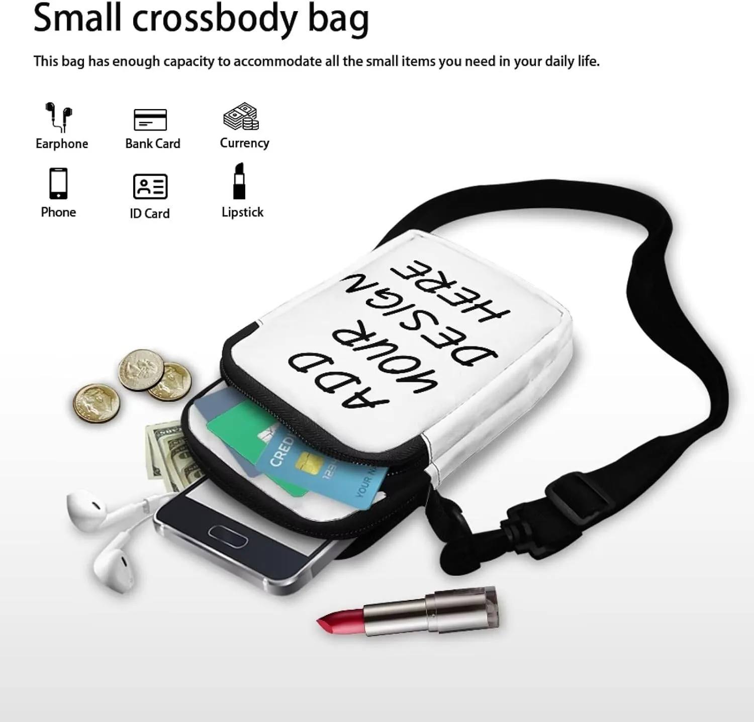 Lightweight Small Crossbody Bags Cell Phone Purses Travel Pouch Shoulder Bag for Women