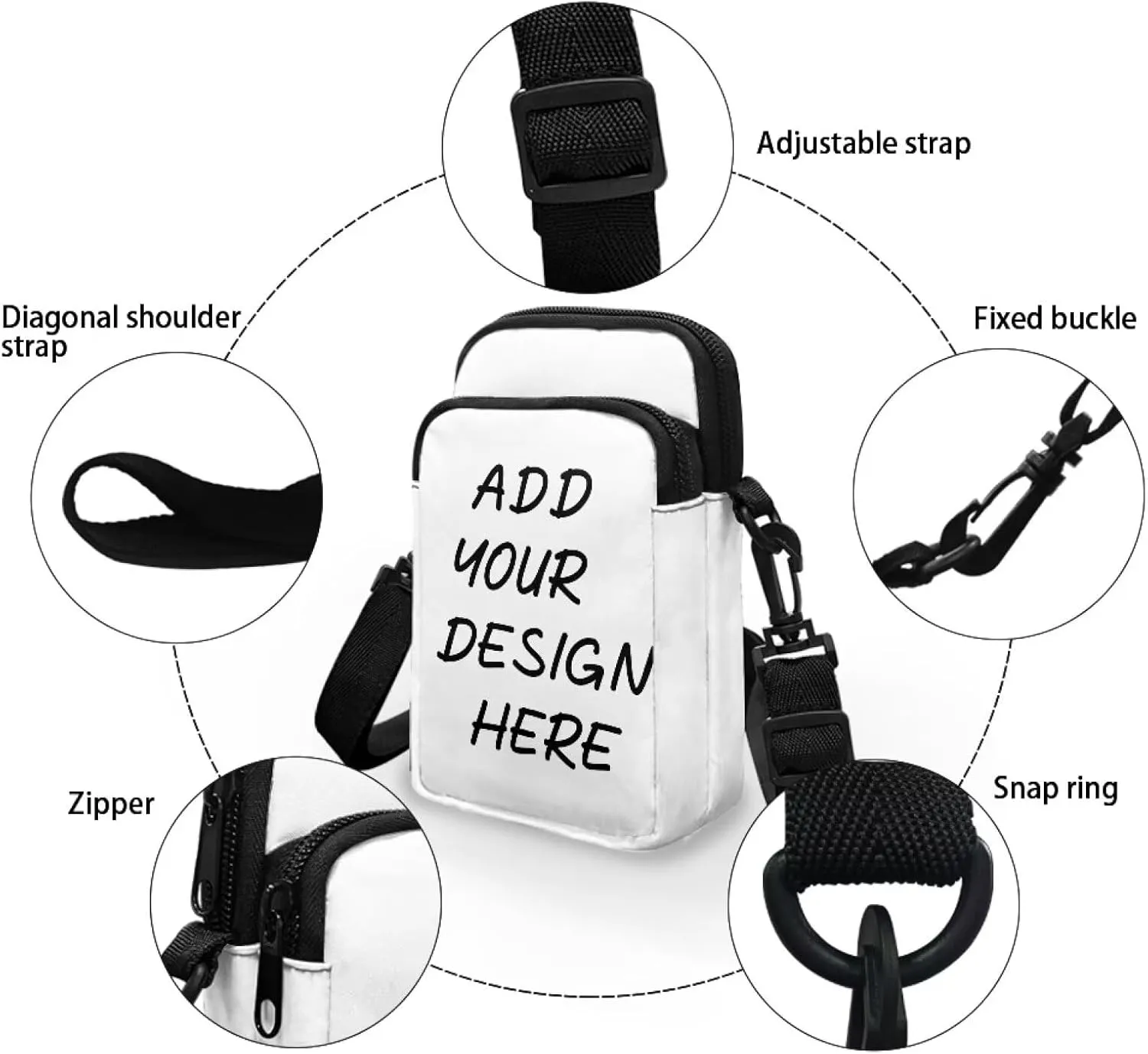 Lightweight Small Crossbody Bags Cell Phone Purses Travel Pouch Shoulder Bag for Women