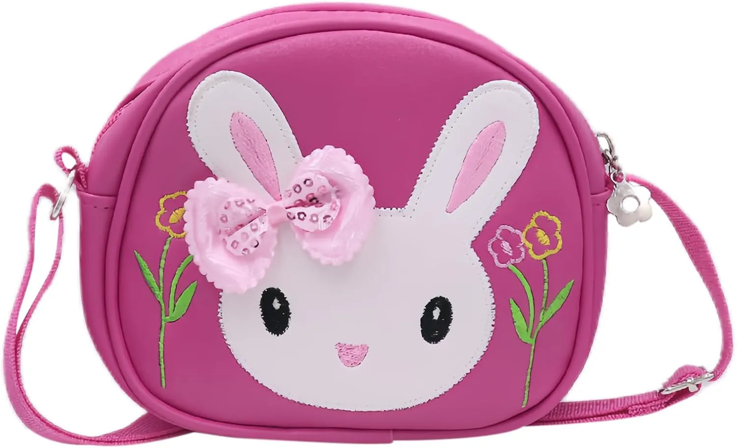 Little Girls' Cute Rabbit Crossbody Purse Small Bow Shoulder Bag Handbag for Kids Toddlers
