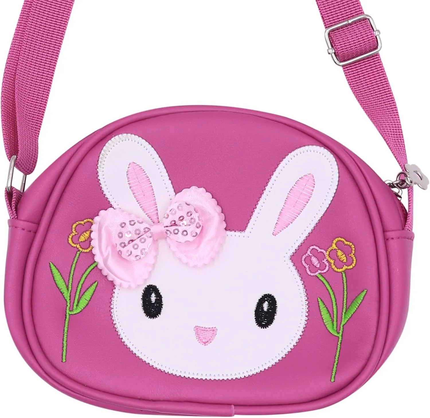 Little Girls' Cute Rabbit Crossbody Purse Small Bow Shoulder Bag Handbag for Kids Toddlers