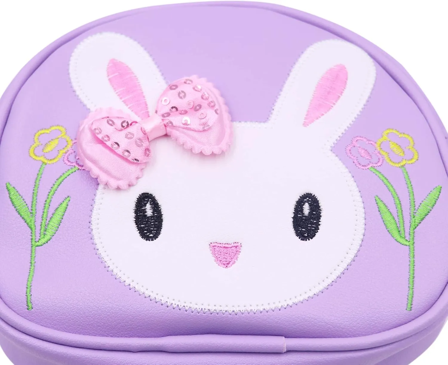 Little Girls' Cute Rabbit Crossbody Purse Small Bow Shoulder Bag Handbag for Kids Toddlers