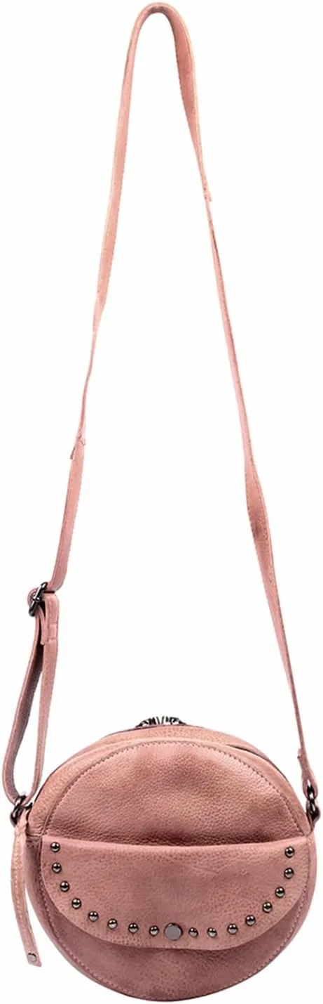 Locking Concealed Carry Mia Leather Crossbody Purse for Handgun with Universal Holster