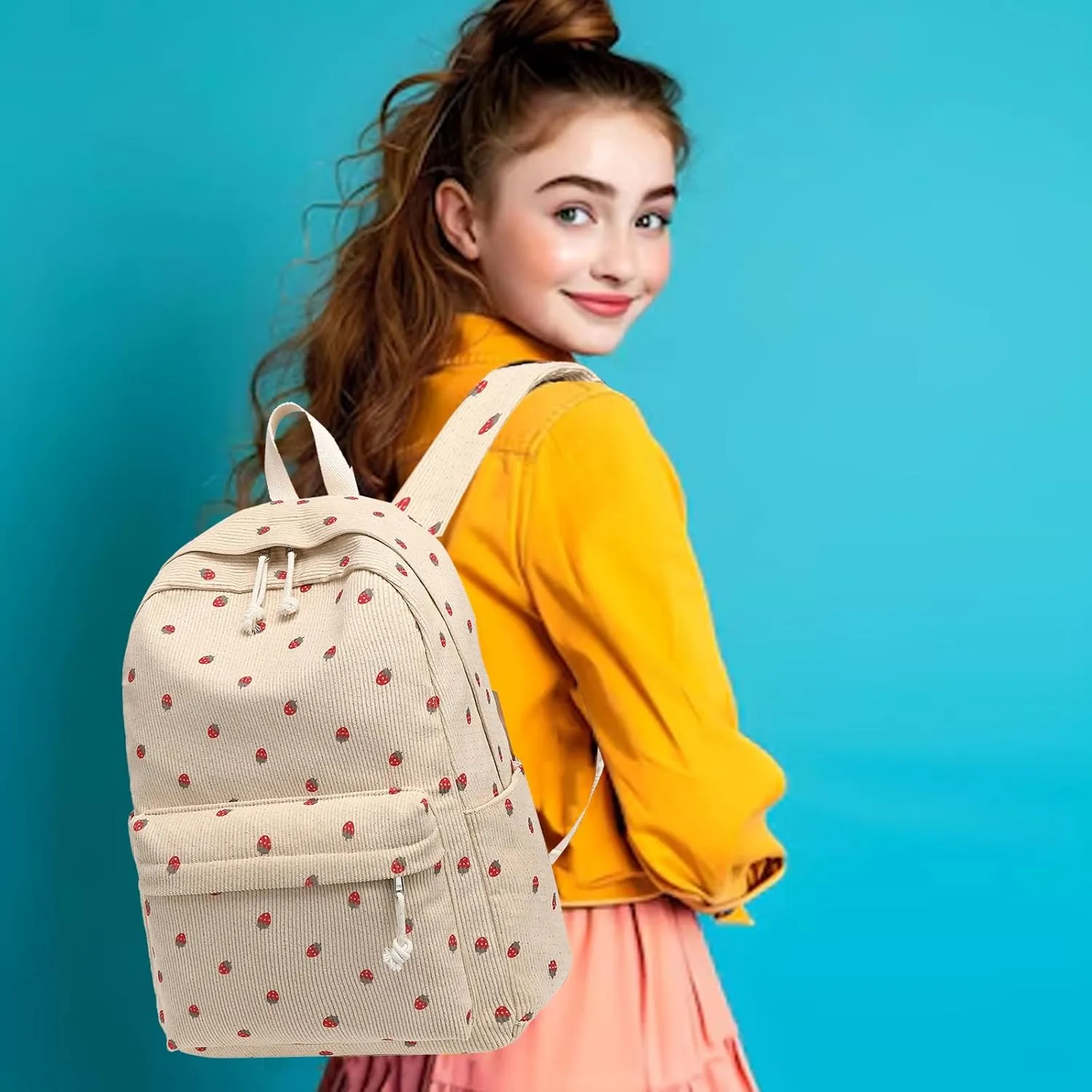 LOIDOU Backpack for School Teen Girls Boys Bookbag Casual Daypack Backpacks Lightweight for Middle School College Student