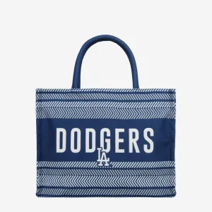 Los Angeles Dodgers Stitch Pattern Canvas Tote Bag