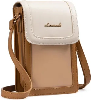 LOVEVOOK Small Crossbody Bags for Women, Leather Phone Bag with Cross Body Strap Mini Purse Wallet with Card Slots