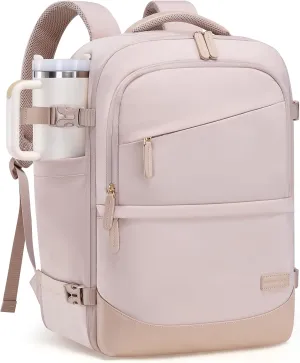 LOVEVOOK Travel Backpack for Women & Men, 40L Carry on Backpack Airline Approved, Large TSA Personal Item Travel Bag fits 17.3" Laptop, Business Weekender Bag for Essentials, 4Pcs