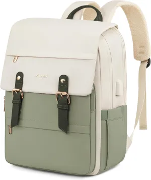 LOVEVOOK Travel Laptop Backpack Purse for Women Fashion Vintage Computer Backpack 15.6 Inch Large Teacher Nurse Backpack Casual Daypack for Business Work College