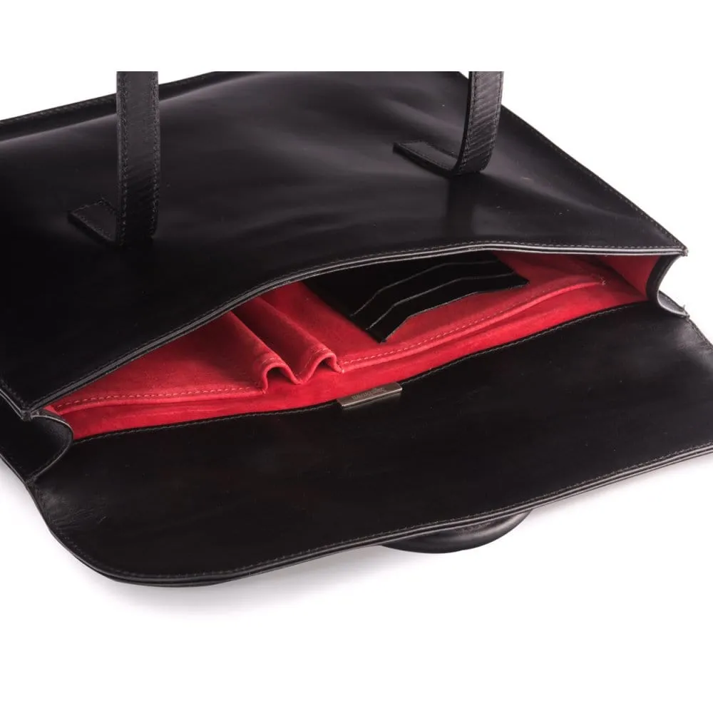 Luxury Leather Music Bag - Black