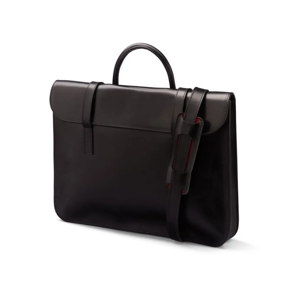Luxury Leather Music Bag - Black