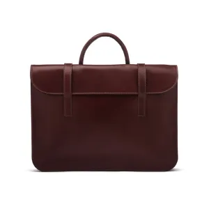 Luxury Leather Music Bag - Dark Tan