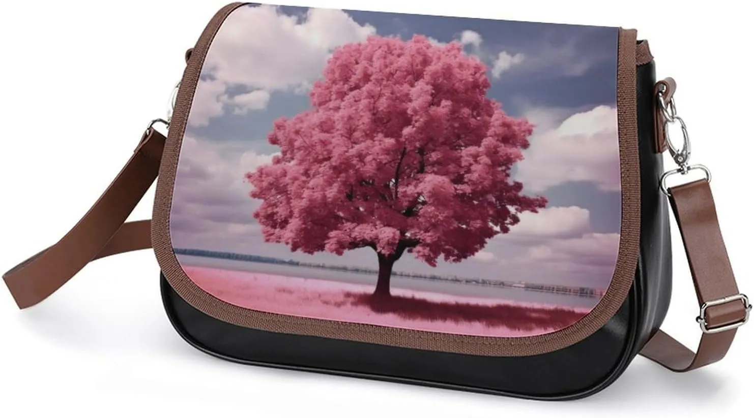 Marble Crossbody Bags for Women,PU Leather Tote Bag for Women,Shoulder Bag Purse for Work Shopping Travel