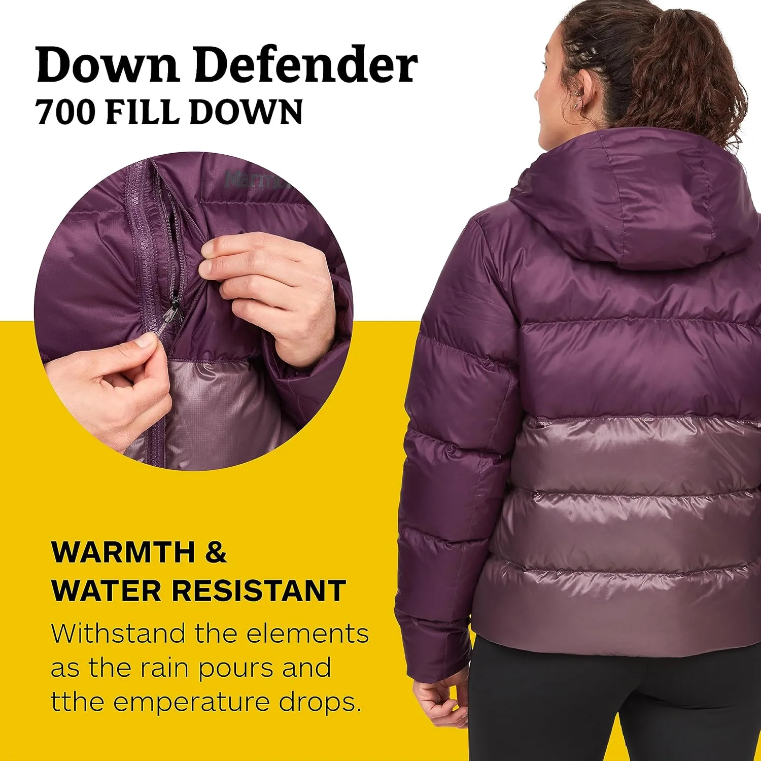 MARMOT Women's Guides Down Hoody - 700-Fill Insulated, Water-Resistant, Lightweight Puffer Jacket with Hood