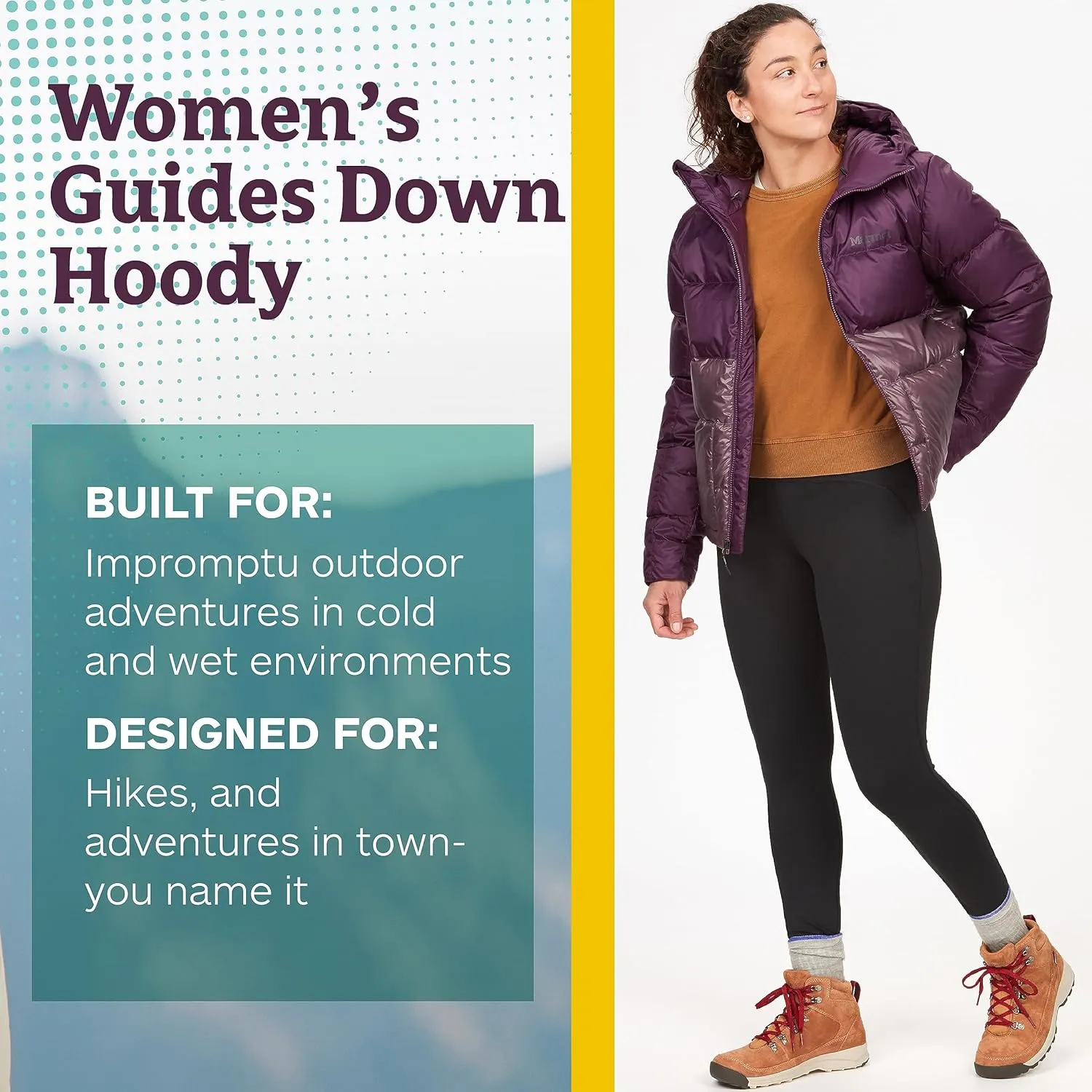 MARMOT Women's Guides Down Hoody - 700-Fill Insulated, Water-Resistant, Lightweight Puffer Jacket with Hood
