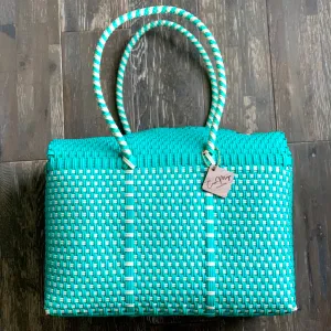 Medium Duffel - Seafoam   Beige