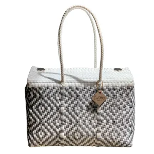 Medium Duffel - Silver   White