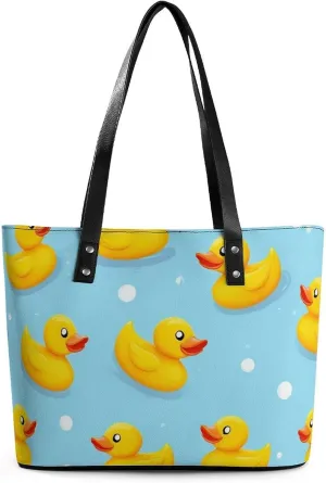 Men's Portable Tote Bag Trendy Modern Leather Handbag For Work Weekend