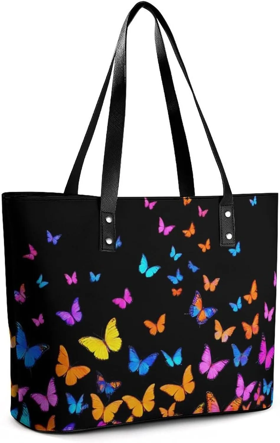 Men's Portable Tote Bag Trendy Modern Leather Handbag For Work Weekend