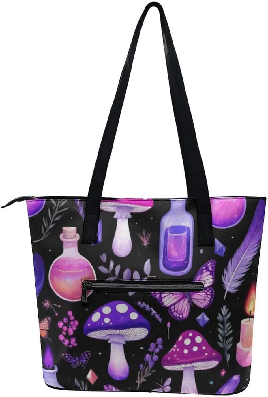 Men's Portable Tote Bag Trendy Modern Leather Handbag For Work Weekend