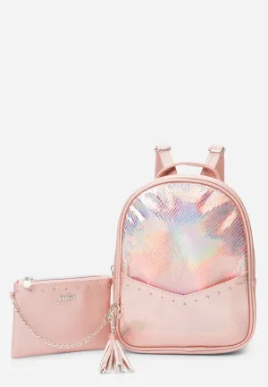 Metallic Pocket Mini Backpack