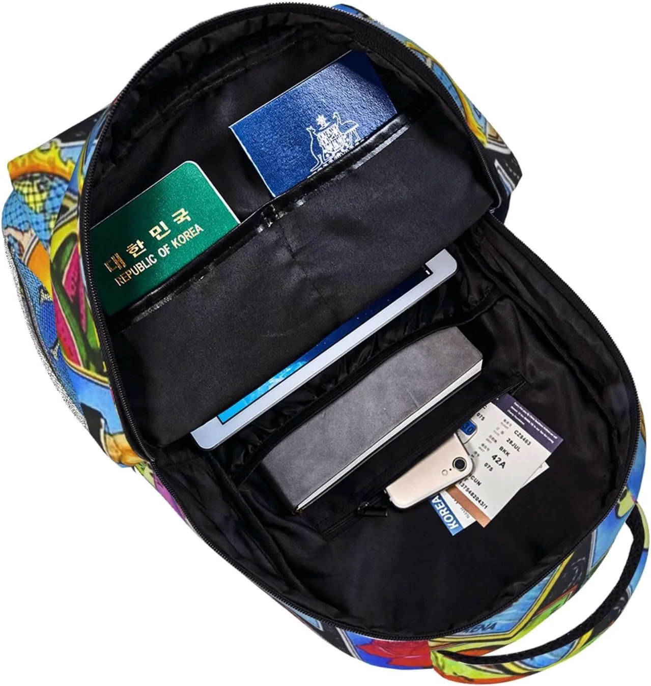 Mexican Loteria Cards Backpack Lightweight Double Shoulder Backpack Casual Laptop Backpacks For Women Men Travel