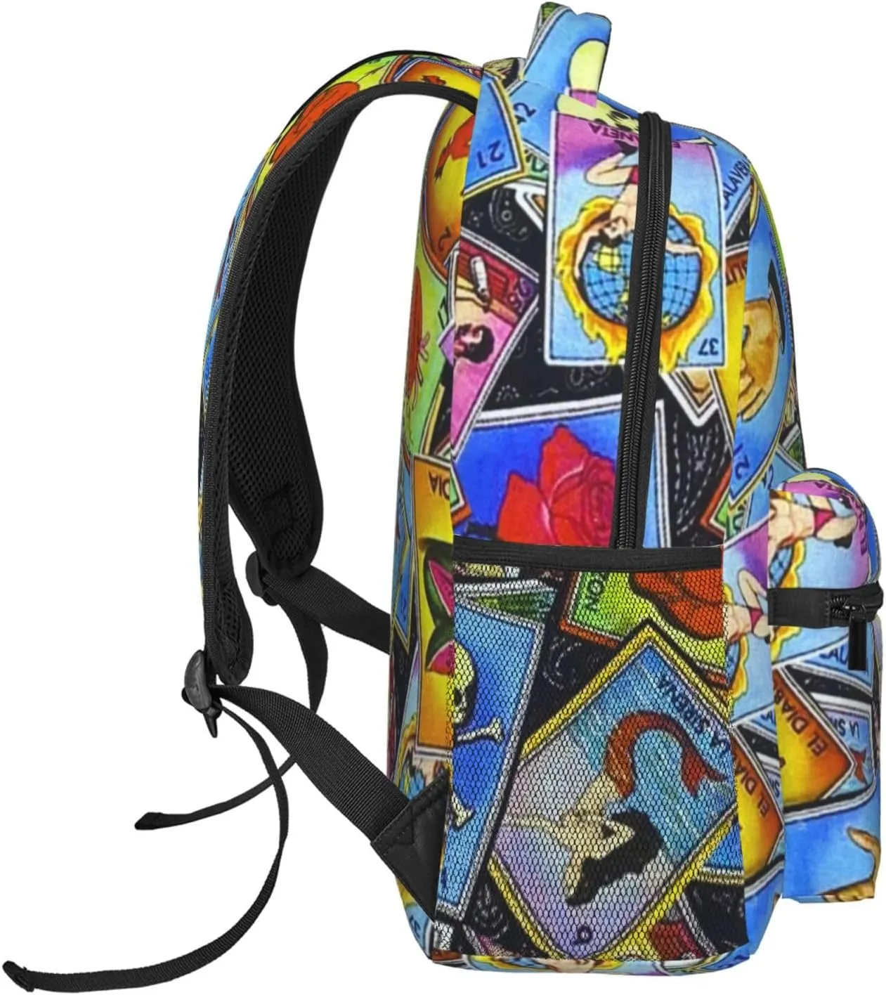 Mexican Loteria Cards Backpack Lightweight Double Shoulder Backpack Casual Laptop Backpacks For Women Men Travel