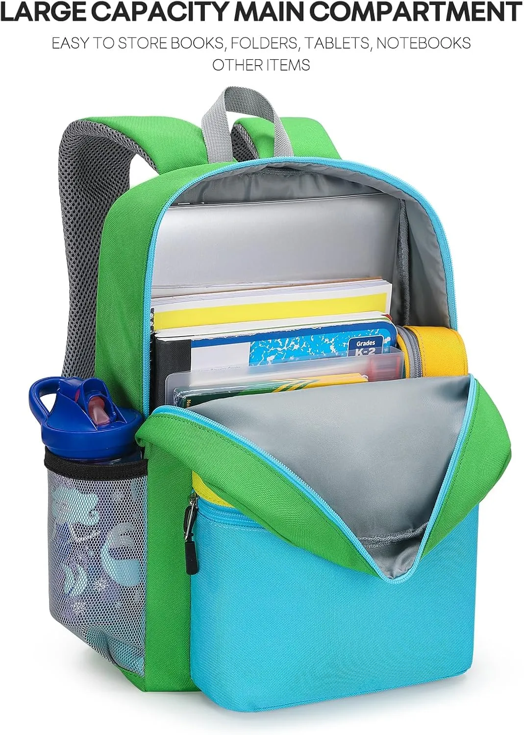 mibasies Kids Backpack for Boys 4-6: Boys Backpacks for Elementary Kindergarten
