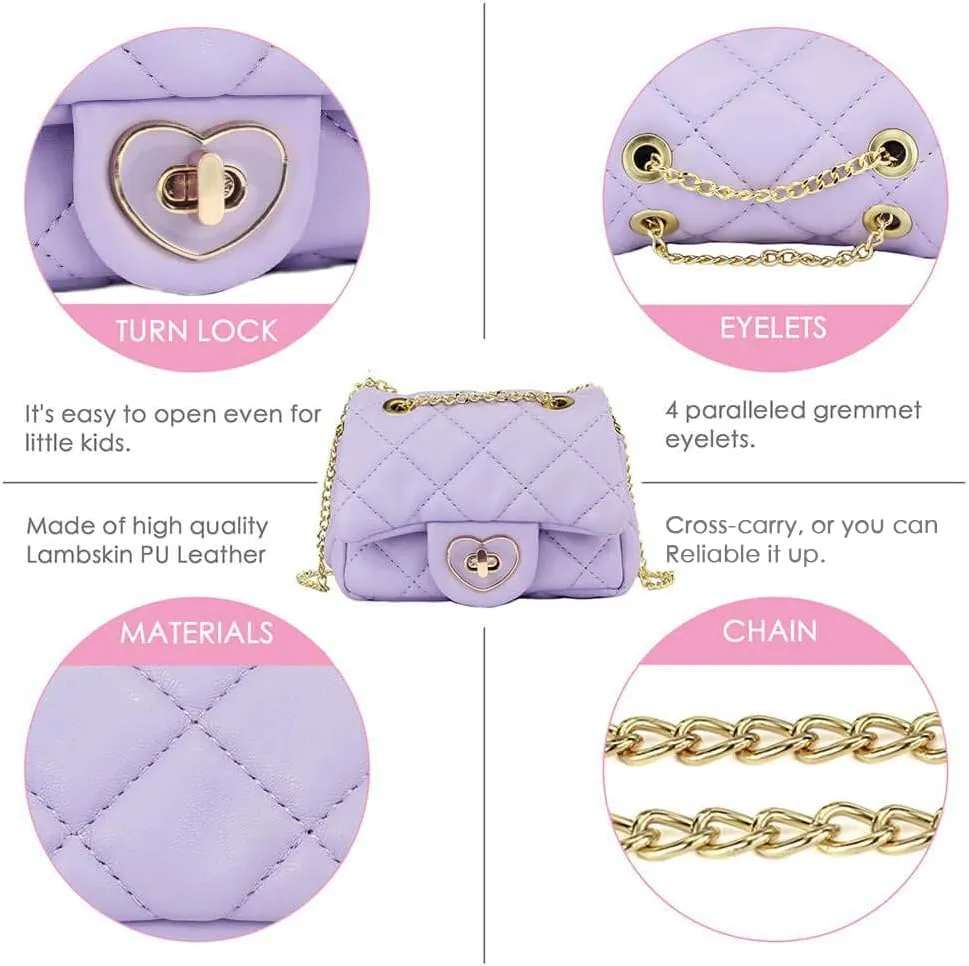 mibasies Kids Purse Toddler Gifts for Little Girls Crossbody Purses Presents