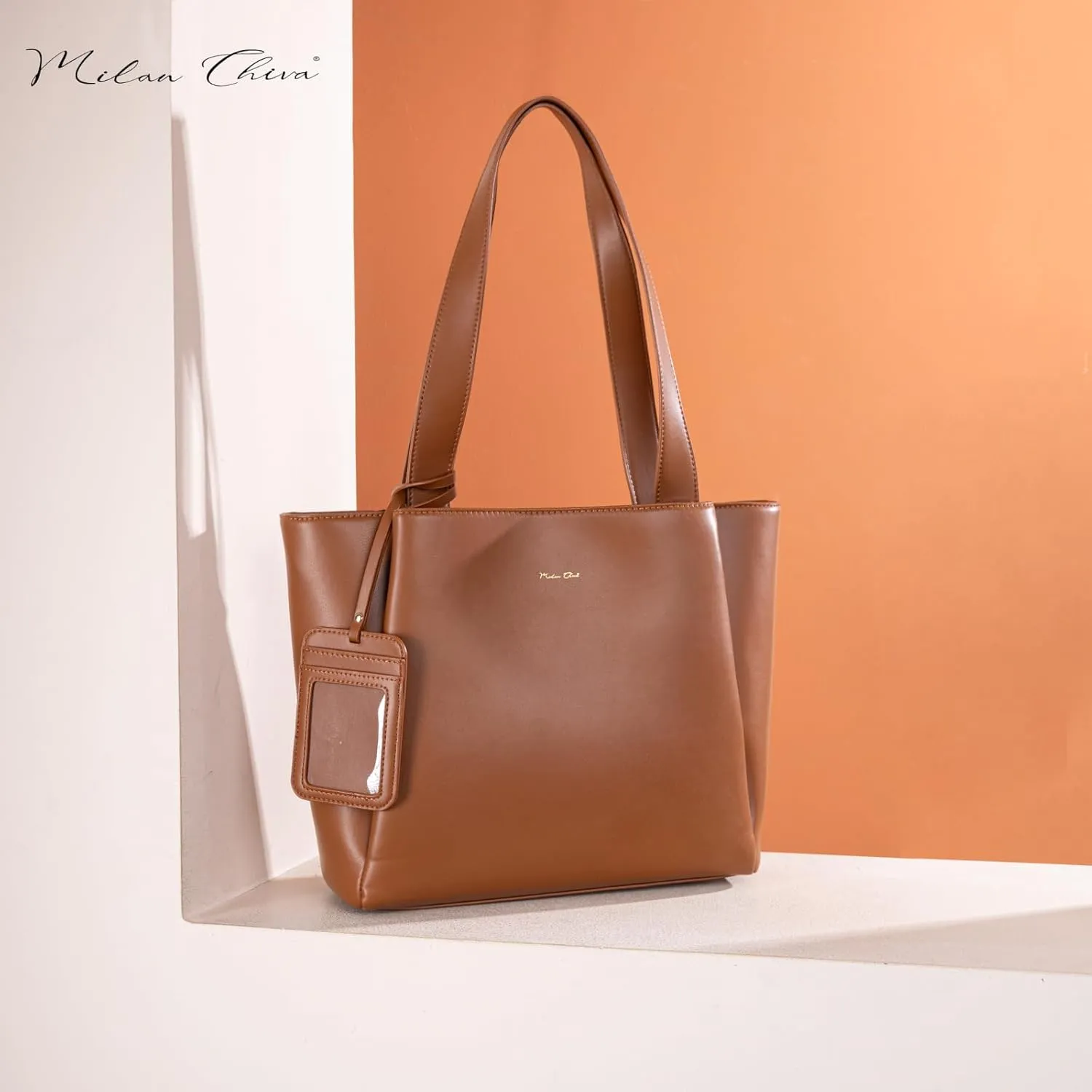 Milan Chiva Work Tote Bags for Women Middle Urban Tote Bag with Zip Compartments