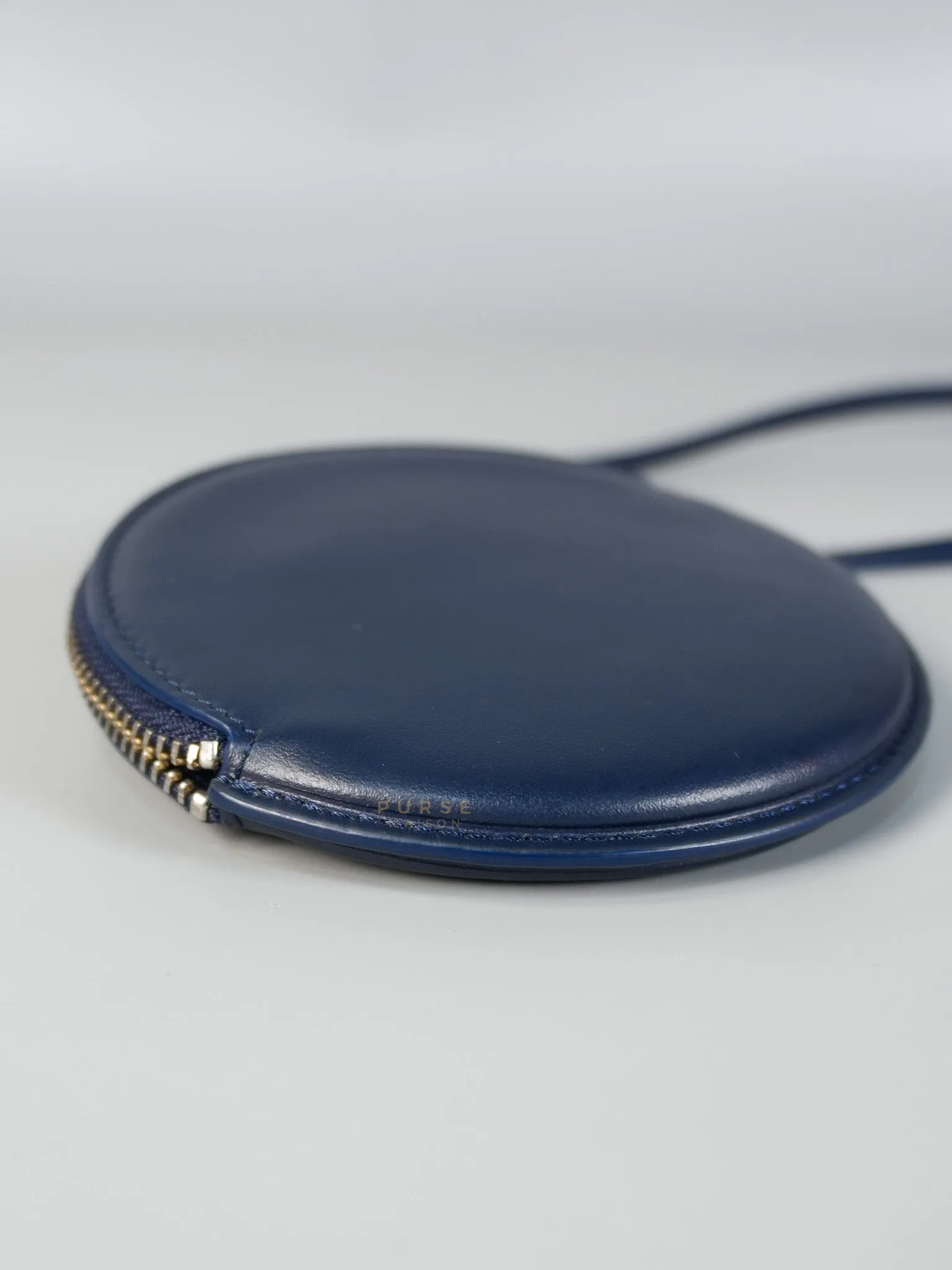 Mini Coin Purses in Navy Blue Le Pitcho Leather