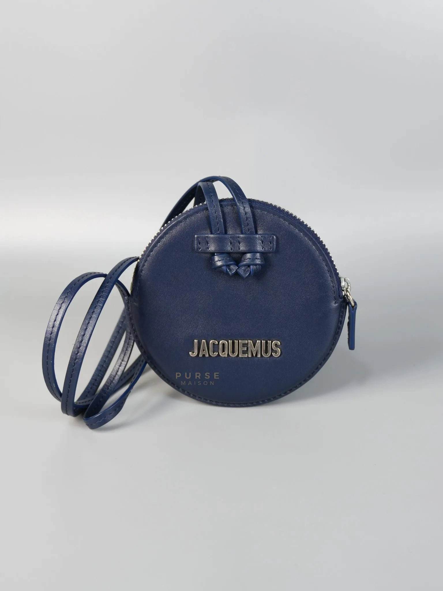 Mini Coin Purses in Navy Blue Le Pitcho Leather