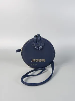 Mini Coin Purses in Navy Blue Le Pitcho Leather