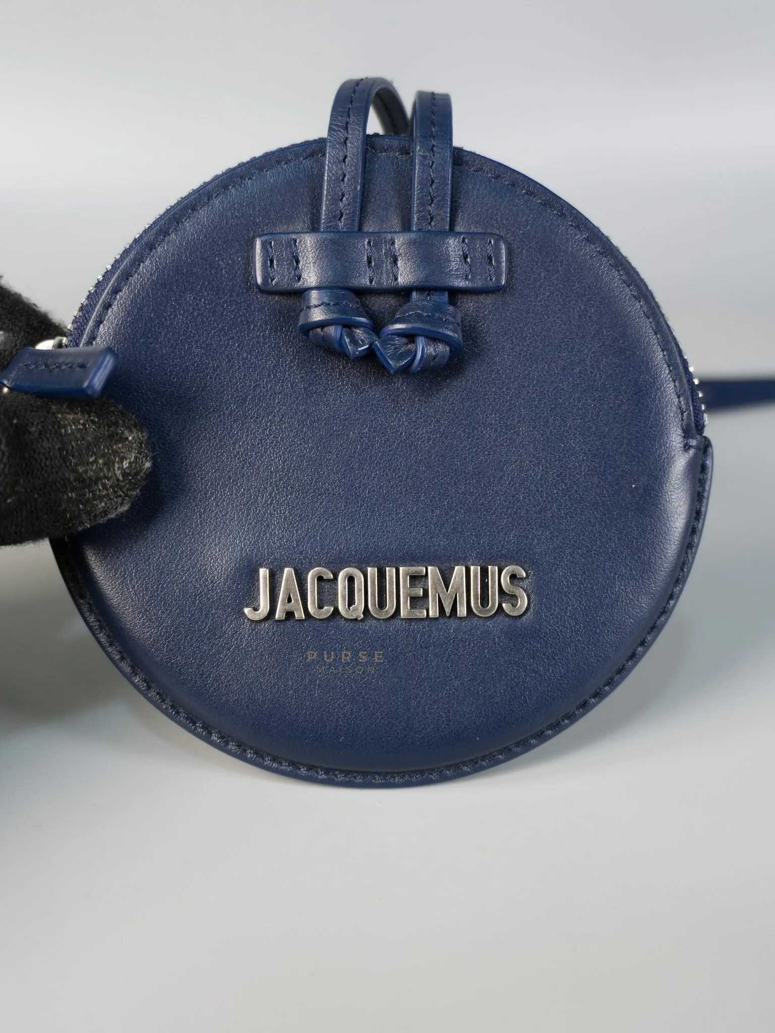 Mini Coin Purses in Navy Blue Le Pitcho Leather