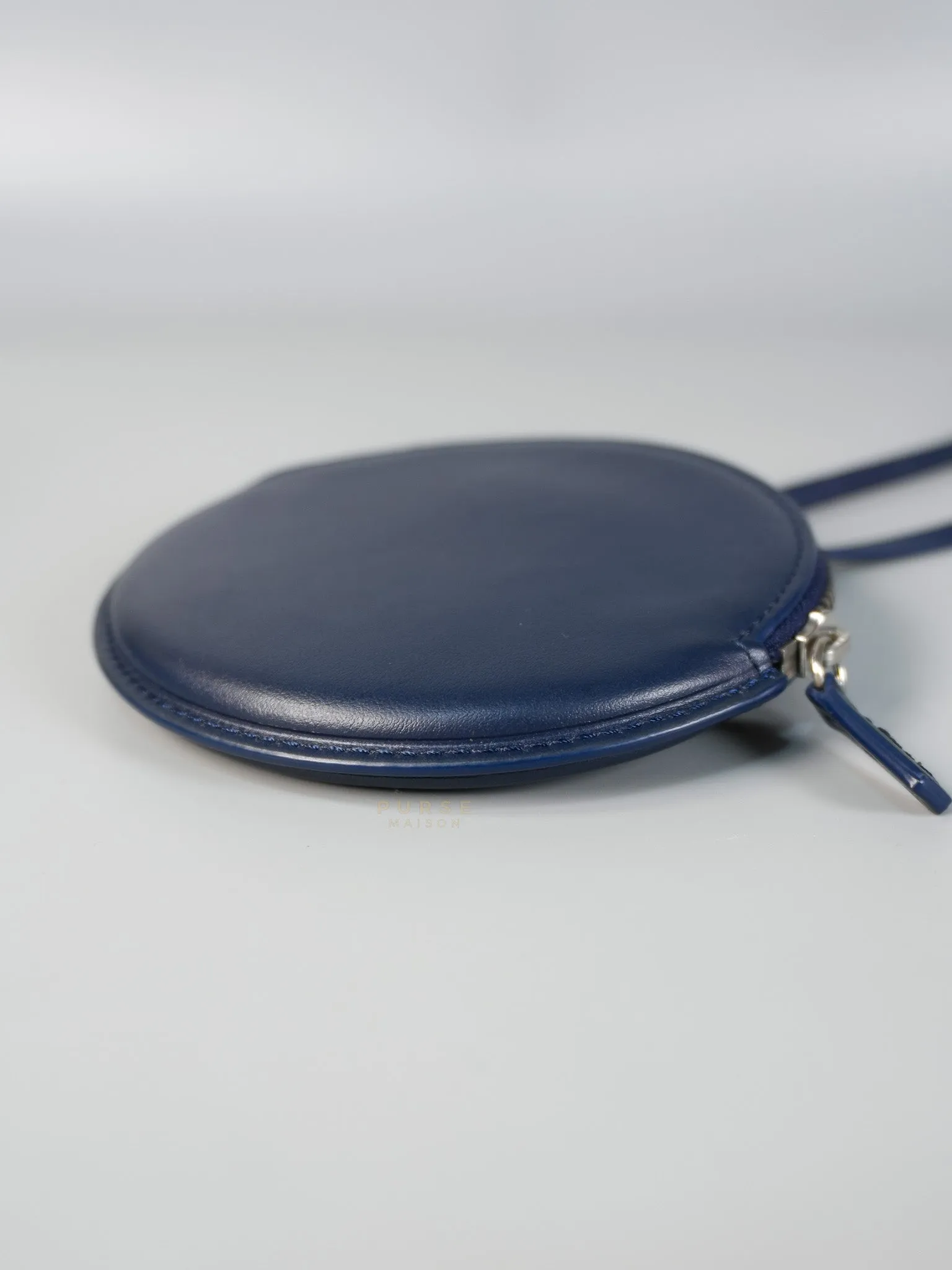 Mini Coin Purses in Navy Blue Le Pitcho Leather