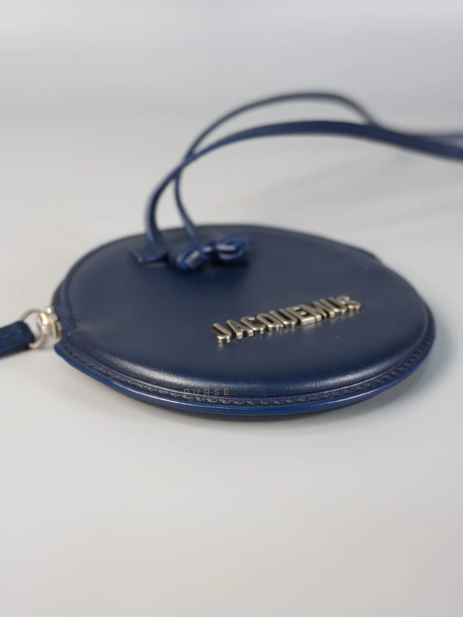 Mini Coin Purses in Navy Blue Le Pitcho Leather
