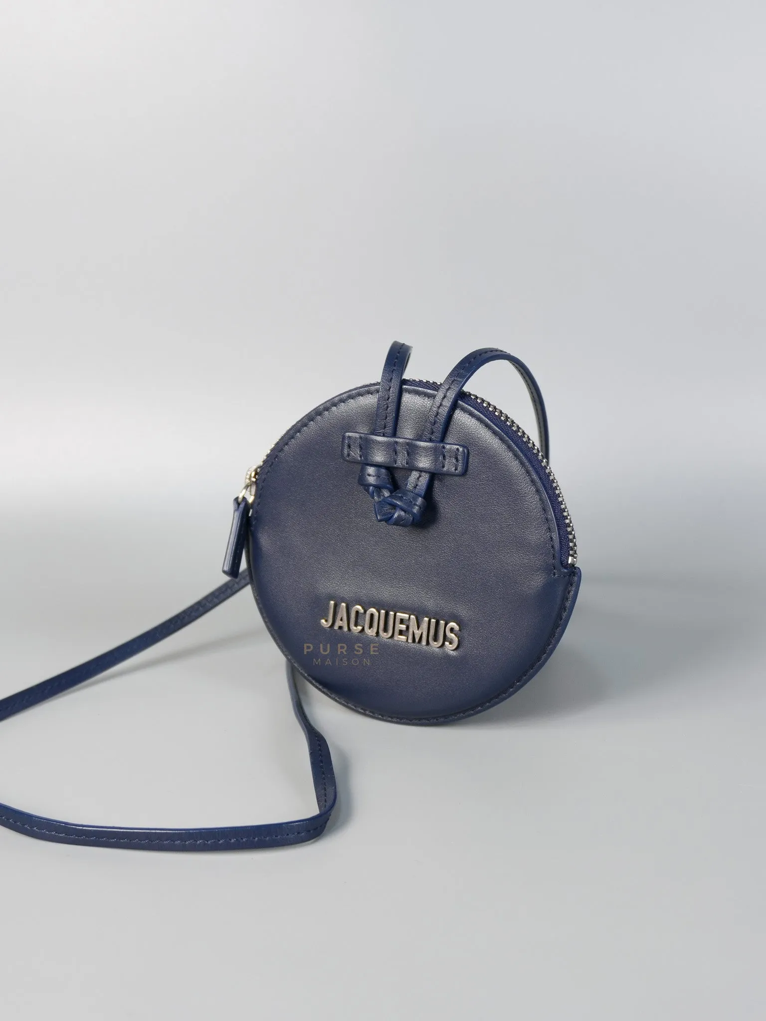 Mini Coin Purses in Navy Blue Le Pitcho Leather